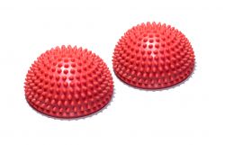 Полусфера массажно-балансировочная Original FitTools FT-MSD-2RD (красный)