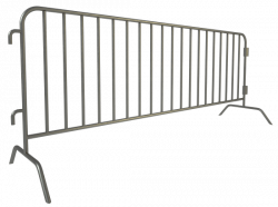 Мобильное ограждение (фан-барьер) 2500 мм d=25 мм (порошковая покраска) h=1200 мм