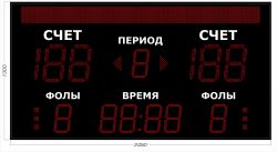 Универсальное табло 2450x1300 мм ER2 3.0 Кд