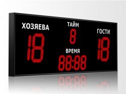 Табло для футбола 1700x600 мм ER2 3.0 Кд красный