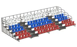 Трибуна сборно-разборная 6-ти рядная на 100 мест СТ-436 Трибуна сборно-разборная 6-ти рядная на 100 мест СТ-436