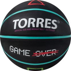 Мяч баскетбольный TORRES Game Over №7 (износостойкая резина) Мяч баскетбольный TORRES Game Over №7 (износостойкая резина)