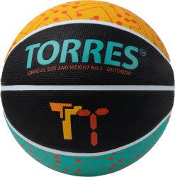 Мяч баскетбольный TORRES TT №5 (износостойкая резина) Мяч баскетбольный TORRES TT №5 (износостойкая резина)