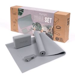 Набор для йоги MYGA Yoga Starter Set серый