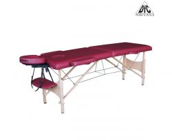 Массажный стол DFC NIRVANA Optima (дерев. ножки) винный (Wine)