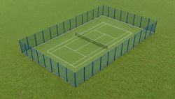 Площадка для большого тенниса 37х19 м (искусственная трава)