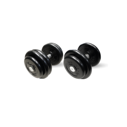 Гантель с невращающейся ручкой ПРОФИ (28,5-51 кг) MB Barbell MB-FdbM-BN 43,5 кг