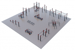 Уличная спортивная площадка Воркаут ТС-3-1