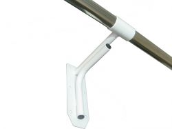 Хореографический (балетный) станок настенный однорядный 2000 мм (окрашенная сталь) серебристый