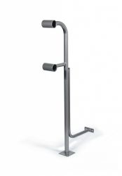 Кронштейн для хореографического (балетного) станка напольно-пристенный двухрядный "Грация" серебристый