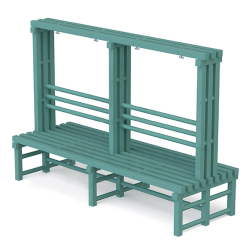 Скамья-вешалка детская 2000х734х1400мм