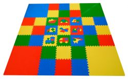 Мягкий пол универсальный "Транспорт" 1х1 м