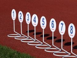 Указатели метража разметки для сектора толкания ядра POLANIK FMP-10/FMP-15 устанавливаются на земле