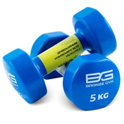 Гантели для аэробики виниловые BRONZE GYM BG-FA-VD 5 кг
