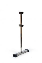 Кронштейн для хореографического (балетного) станка переносной напольный двухрядный (нержавеющая сталь)