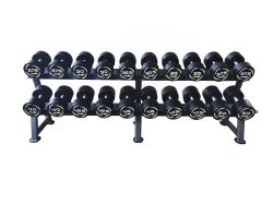 Комплект PVC гантелей 27,5-50 кг (10 пар) со стойкой FITEX PRO FTX-313.1