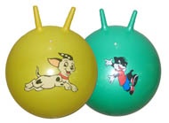 Мяч попрыгун с рожками 45 см