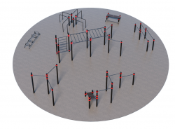 Уличная спортивная площадка Воркаут ТС-3-3