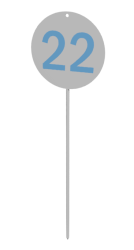 Указатели метража разметки для сектора метания (14 шт.)