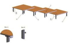 Помост судейский (1 секция) 1000х1000х300 мм Помост судейский (1 секция) 1000х1000х300 мм