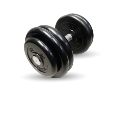 Гантель с вращающейся ручкой ПРОФИ (3,5-26 кг) MB Barbell MB-FdbM-B 26 кг