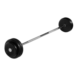 Штанга неразборная 30кг черная MB Barbell MB-BarMW-B30