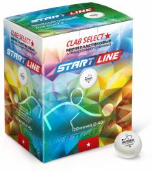 Мяч для настольного тенниса START LINE Club Select 1 (120 шт.) Мяч для настольного тенниса START LINE Club Select 1 (120 шт.)