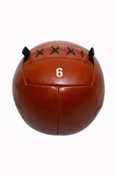 Медбол TOTALBOX МДК (нат. кожа) 6 кг