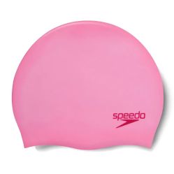 Шапочка для плавания детская SPEEDO Moulded Silicone Cap Jr розовая