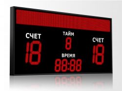 Табло для футбола 1700x800 мм R 0.5 Кд красный