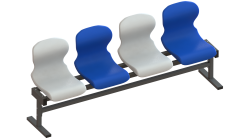 Трибуна мобильная однорядная на 4 места СТ-24