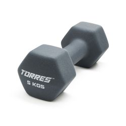 Гантель металлическая в неопреновой оболочке TORRES 5 кг