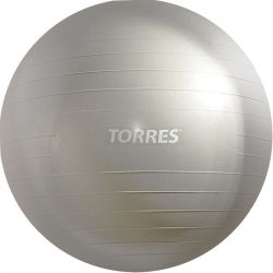 Мяч гимнастический TORRES 75 см (серый) Мяч гимнастический TORRES 75 см (серый)