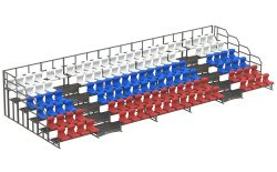 Трибуна сборно-разборная 6-ти рядная на 124 места СТ-437 Трибуна сборно-разборная 6-ти рядная на 124 места СТ-437