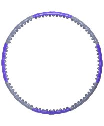 Обруч массажный разборный двухрядный STARFIT HH-107 (серый/фиолетовый)