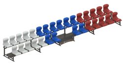 Трибуна сборно-разборная 2-х рядная на 30 мест СТ-53