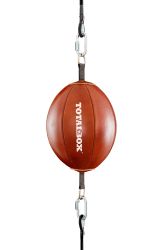 Груша боксерская TOTALBOX ГБКПР пневматическая на растяжках d=25 см (нат.кожа)