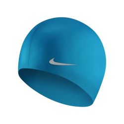 Шапочка для плавания детская NIKE Solid Silicone Youth (голубой)