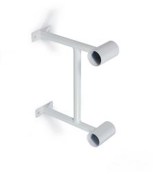 Кронштейн для хореографического (балетного) станка пристенный двухрядный (белый)