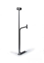 Кронштейн для хореографического (балетного) станка напольный пристенный однорядный (серебристый)