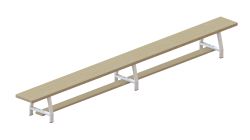 Скамейка гимнастическая "Стандарт" 2500х240х300мм (фанера 30 мм, мет. ножки) СТД-35