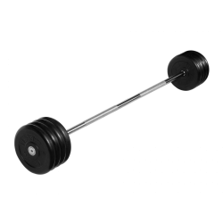 Штанга неразборная 45 кг черная MB Barbell MB-BarMW-B45