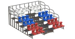 Трибуна сборно-разборная 6-ти рядная на 38 мест СТ-432
