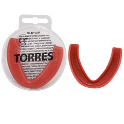 Капа боксерская TORRES PRL1023RD евростандарт CE approved (красный) Капа боксерская TORRES PRL1023RD евростандарт CE approved (красный)