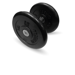 Гантель с невращающейся ручкой ПРОФИ (3,5-26 кг) MB Barbell MB-FdbM-BN 6 кг