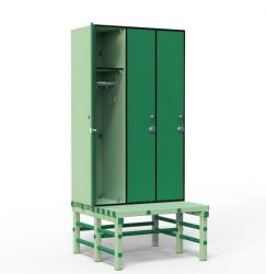 Шкаф для раздевалок HPL ТС 1-24 900x500x1500 мм