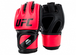 Перчатки MMA для грэпплинга UFC 5 унций (синт.кожа) L/XL красные