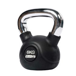 Гиря обрезиненная с хромированной ручкой PROFI-FIT 6 кг