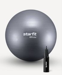 Фитбол STARFIT GB-111 85 см (антивзрыв, с насосом) сизый