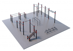 Уличная спортивная площадка Воркаут ТС-2-1